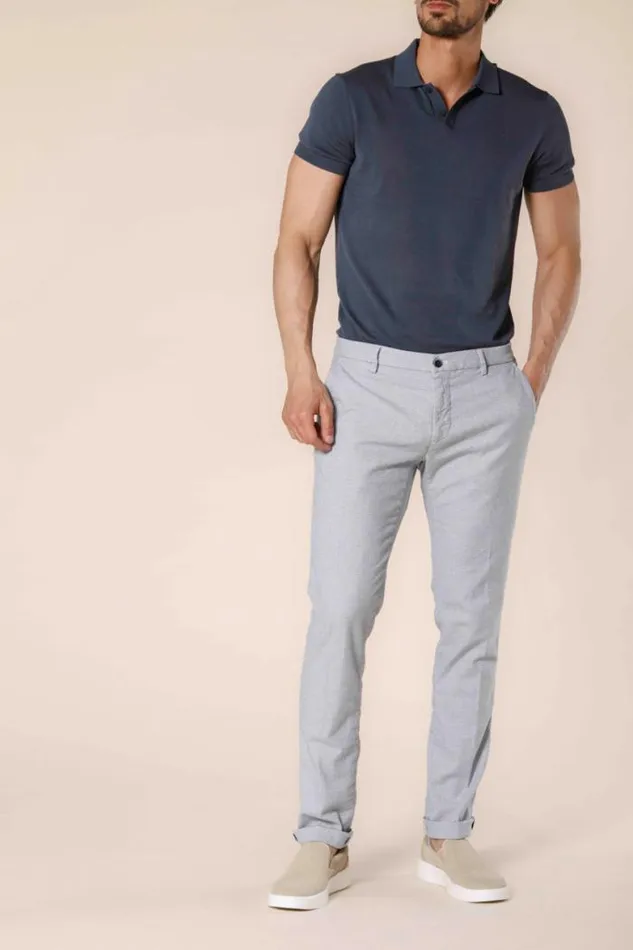 Man Milano Style Chino Pants In Cotton With Micro Print Extra Slim Mason039s Pants Man Milano Style Chino Pants In Cotton With Micro Print Extra Slim Mason039s Pants