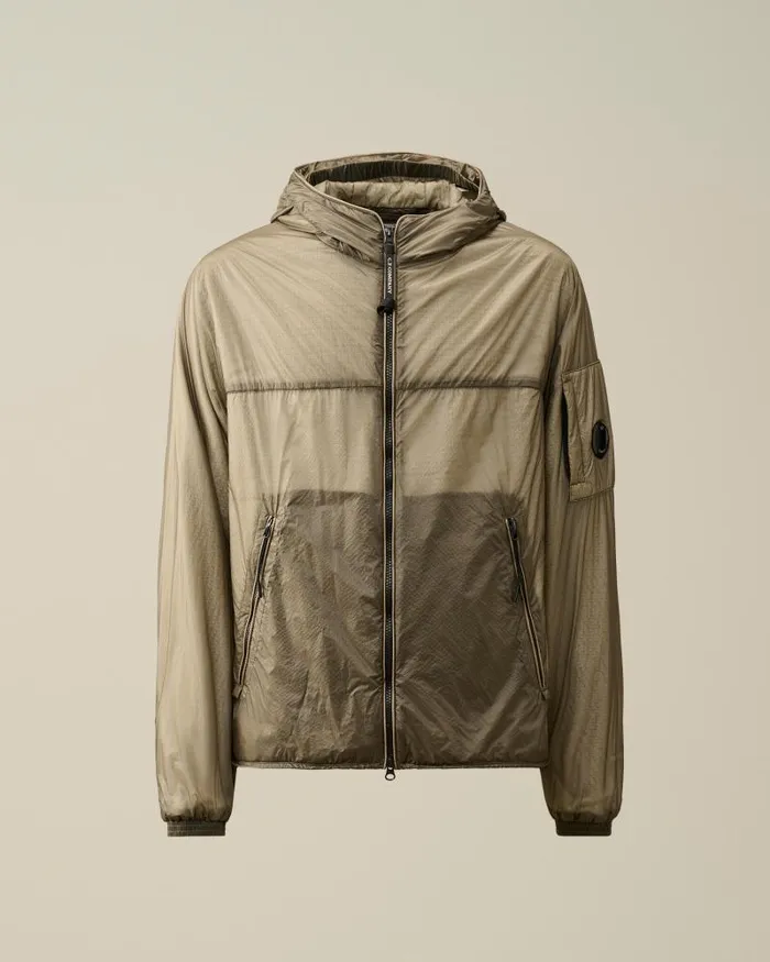 Man Nada Shell Hooded Jacket Goat 8211 Grey CP Company Jacket and Coats