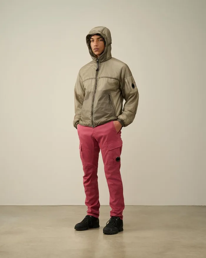 Man Nada Shell Hooded Jacket Goat 8211 Grey CP Company Jacket and Coats