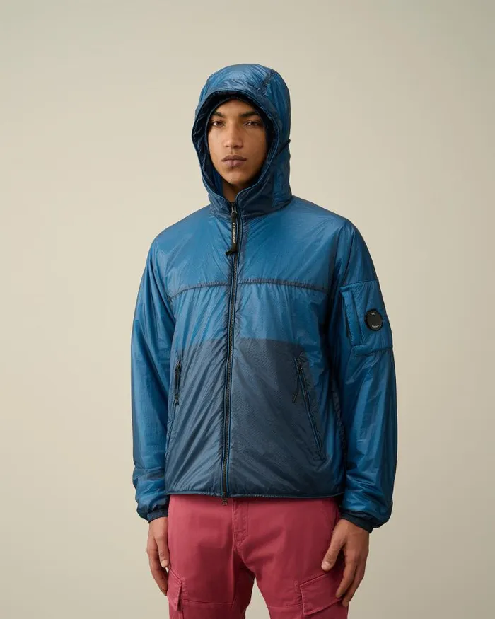 Man Nada Shell Hooded Jacket Ink Blue CP Company Jacket and Coats