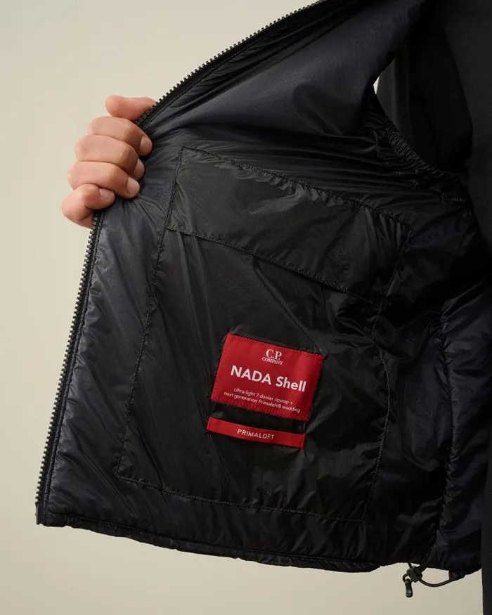 Man Nada Shell Vest Total Eclipse 8211 Blue CP Company Jacket and Coats