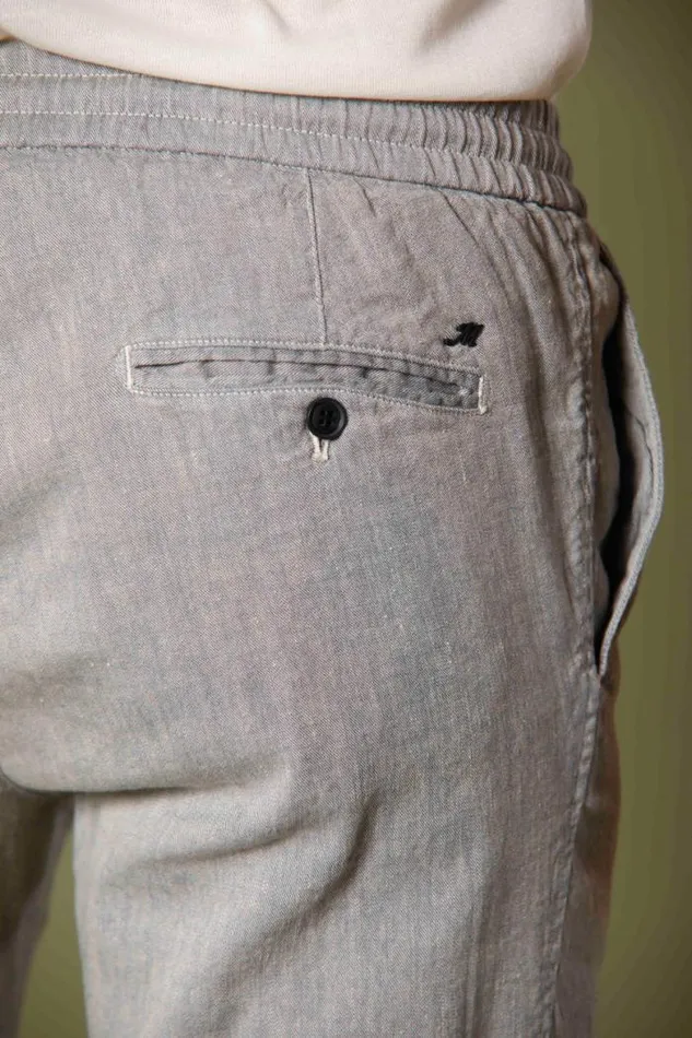 Man New York Chino Jogger Pants In Linen And Cotton Regular Mason039s Pants