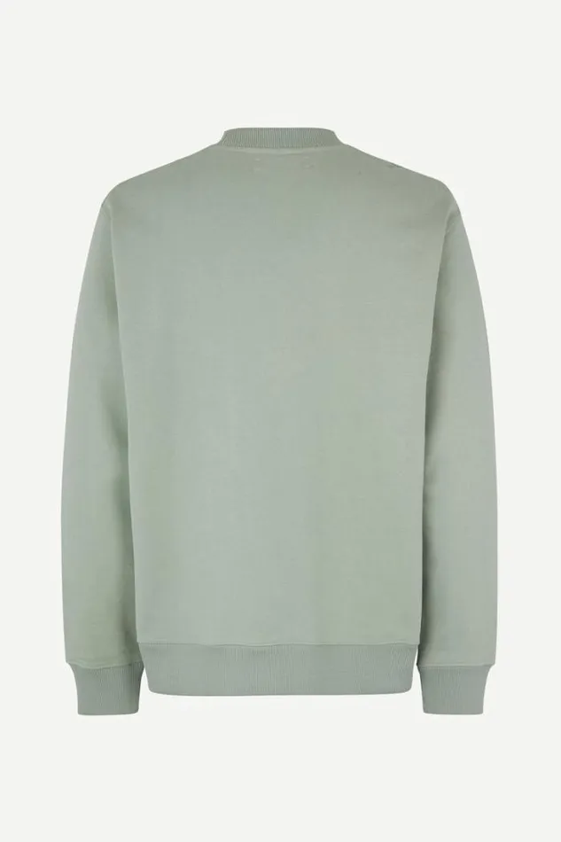 Man Norsbro Crew Neck 11720 Iceberg Green Samse Samse Sweatshirts and Hoodies
