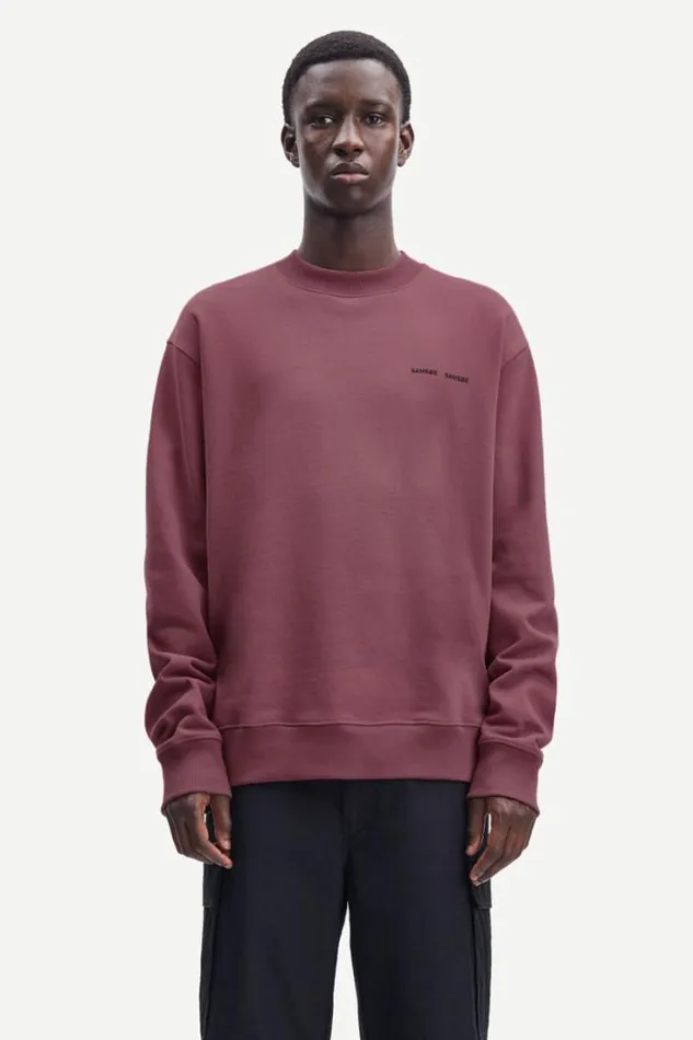 Man Norsbro Crew Neck 11720 Tulipwood Samse Samse Sweatshirts and Hoodies