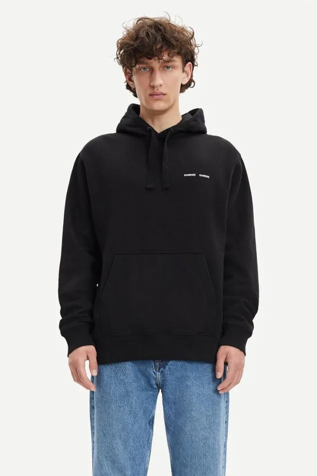 Man Norsbro Hoodie 11720 Black Samse Samse Sweatshirts and Hoodies