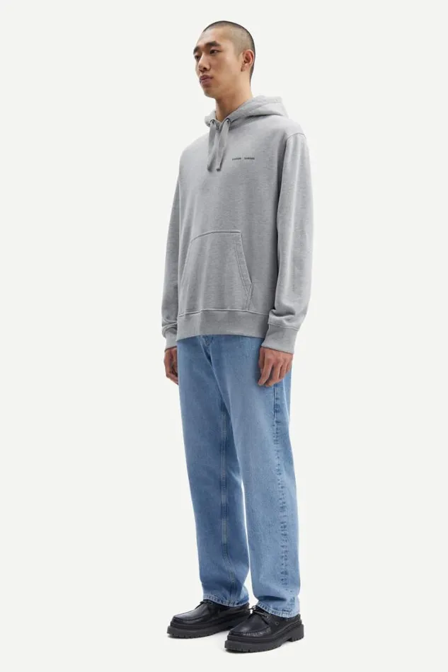 Man Norsbro Hoodie 11727 Grey Mel Samse Samse Sweatshirts and Hoodies