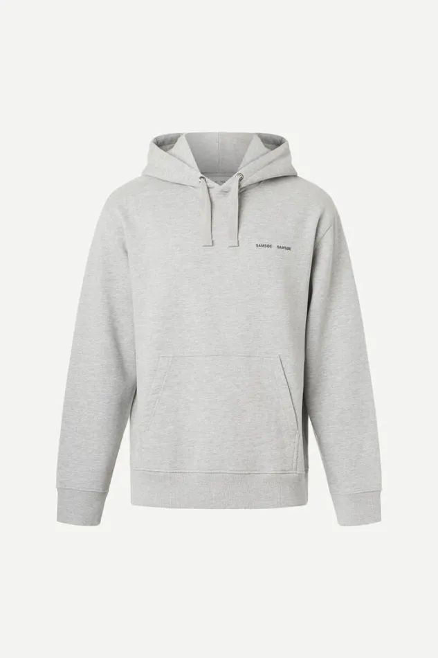 Man Norsbro Hoodie 11727 Grey Mel Samse Samse Sweatshirts and Hoodies