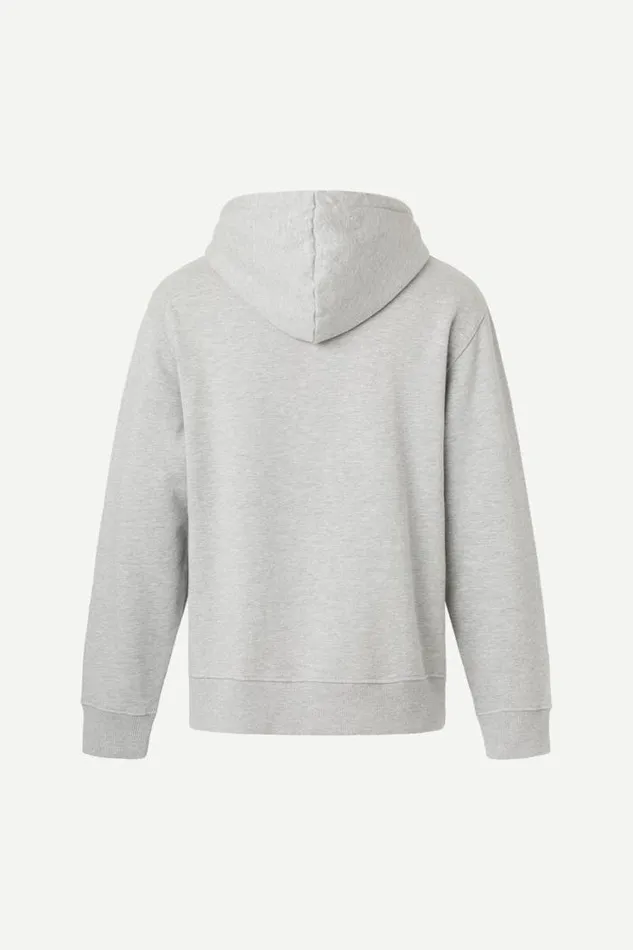 Man Norsbro Hoodie 11727 Grey Mel Samse Samse Sweatshirts and Hoodies