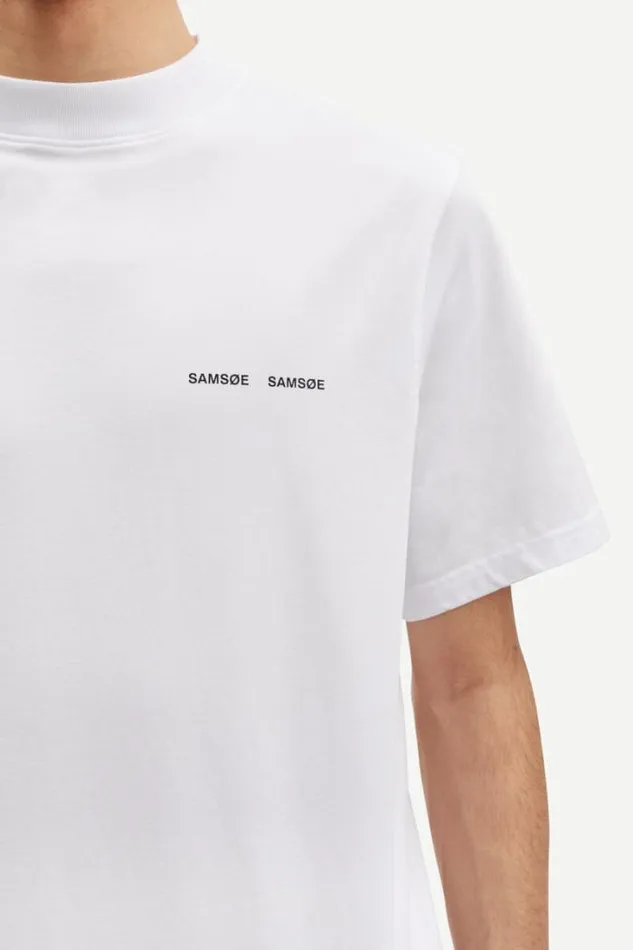 Man Norsbro Tshirt 6024 White Samse Samse Tshirts and Polos