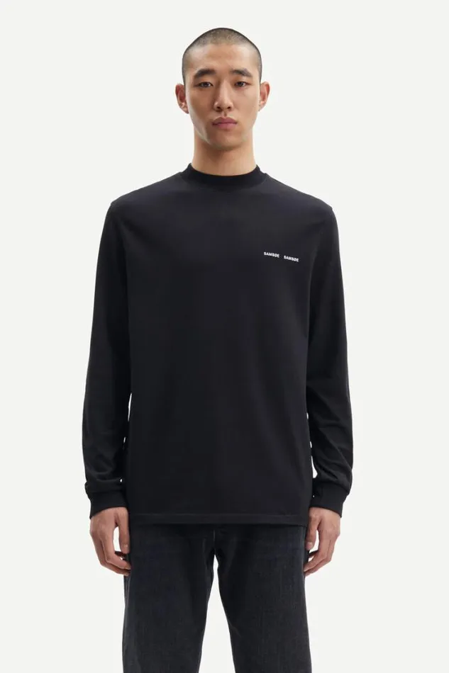 Man Norsbro Tshirt Ls 6024 Black Samse Samse Tshirts and Polos