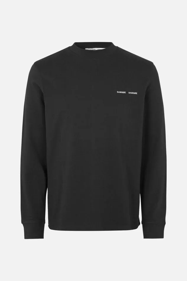 Man Norsbro Tshirt Ls 6024 Black Samse Samse Tshirts and Polos