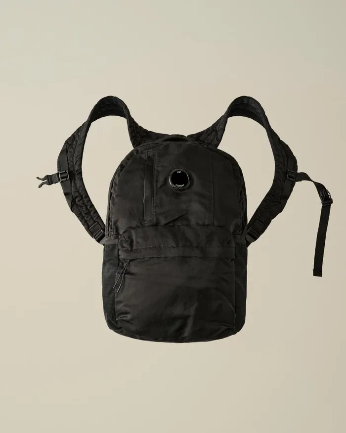 Man Nylon B Backpack Black CP Company Backpacks and Waistbag