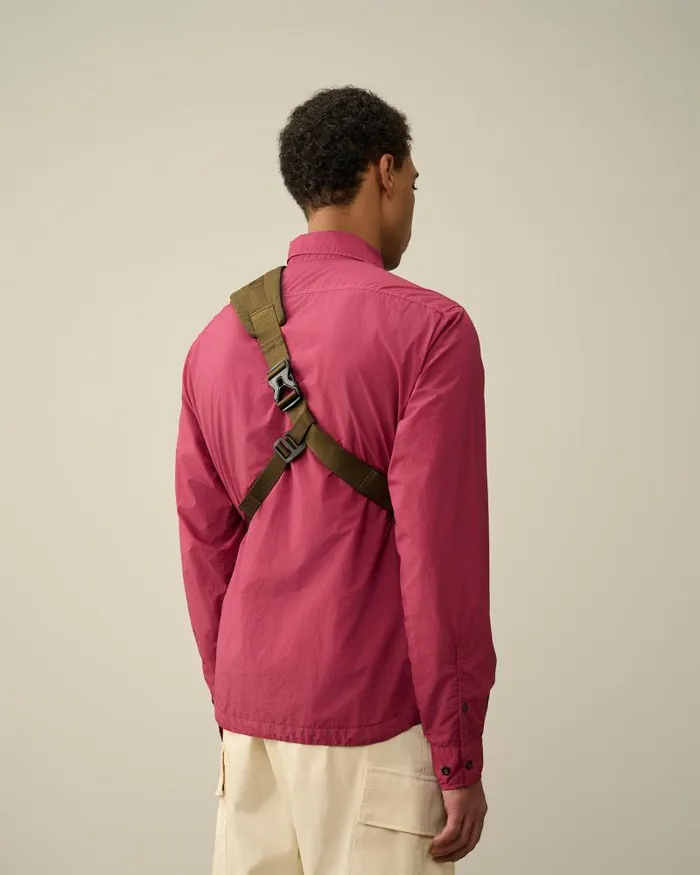 Man Nylon B Crossbody Bag Ivy Green CP Company Backpacks and Waistbag