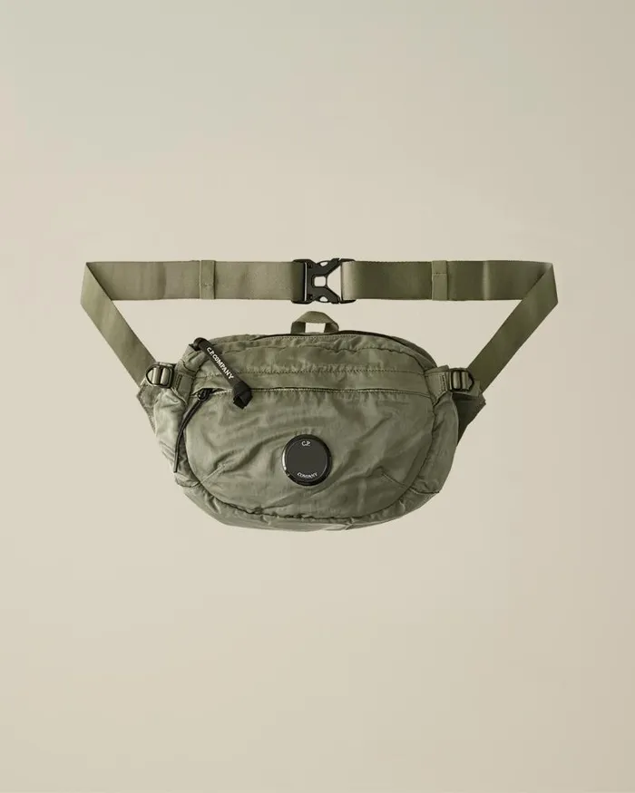 Man Nylon B Crossbody Pack Agave Green CP Company Backpacks and Waistbag