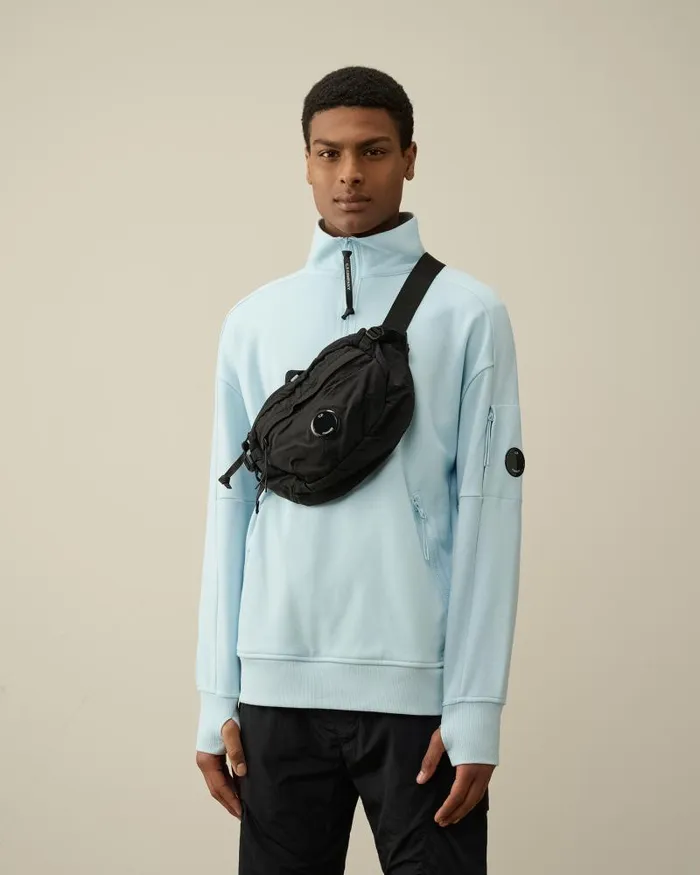 Man Nylon B Crossbody Pack Black CP Company Backpacks and Waistbag
