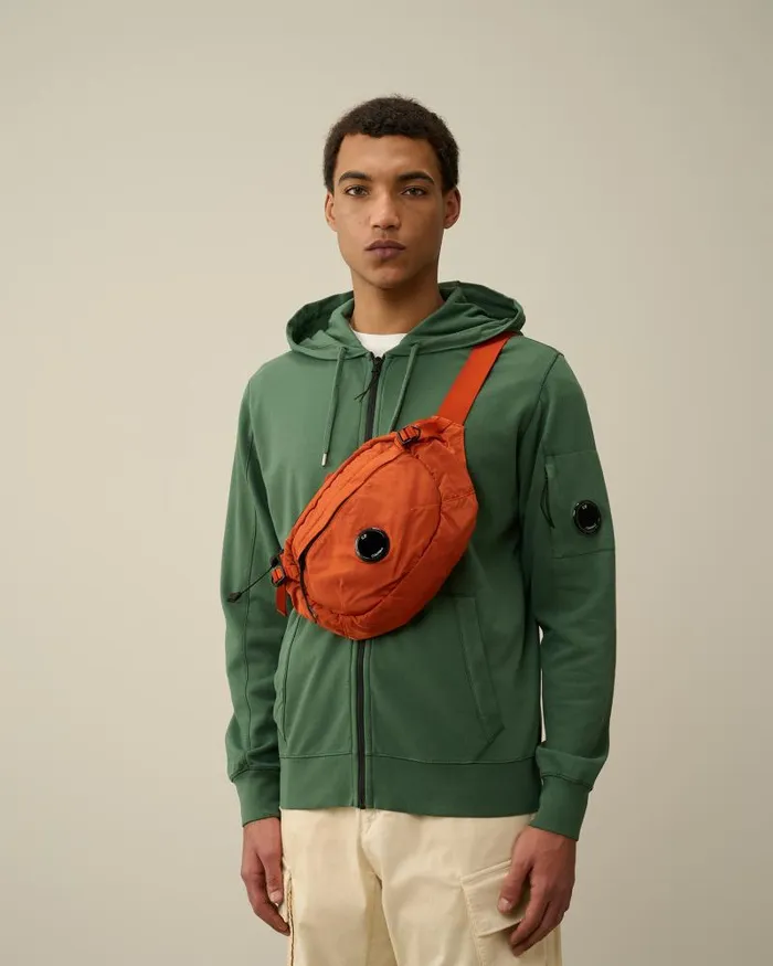 Man Nylon B Crossbody Pack Gold Flame 8211 Orange CP Company Backpacks and Waistbag