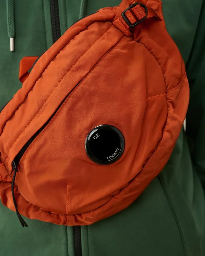 Man Nylon B Crossbody Pack Gold Flame 8211 Orange CP Company Backpacks and Waistbag