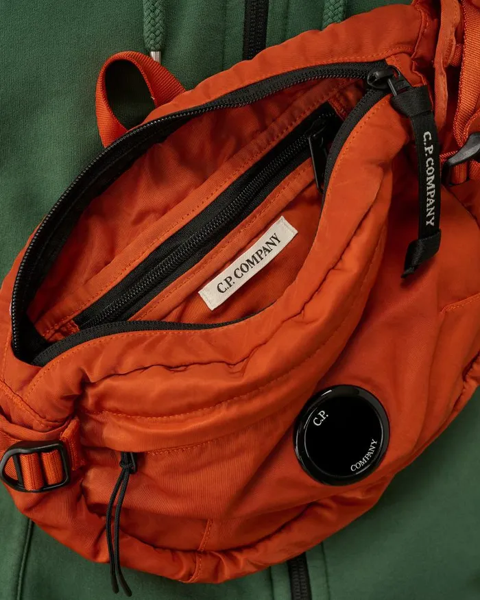 Man Nylon B Crossbody Pack Gold Flame 8211 Orange CP Company Backpacks and Waistbag