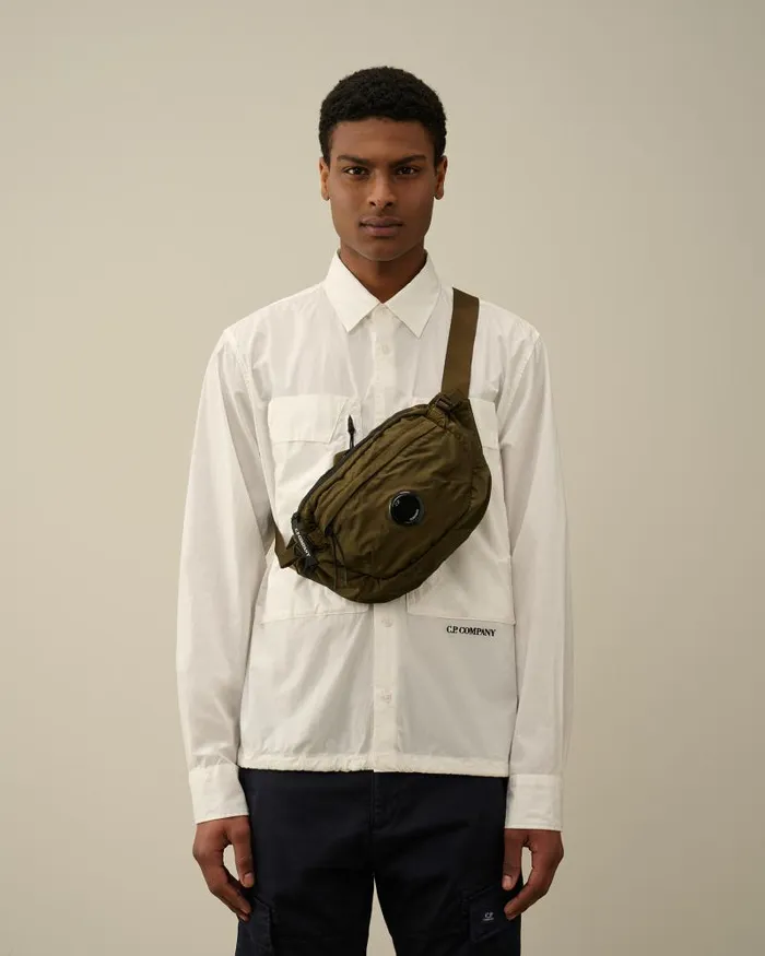 Man Nylon B Crossbody Pack Ivy Green CP Company Backpacks and Waistbag