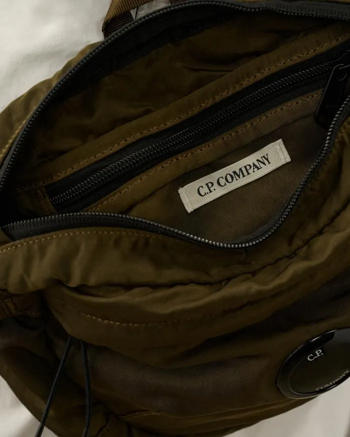 Man Nylon B Crossbody Pack Ivy Green CP Company Backpacks and Waistbag