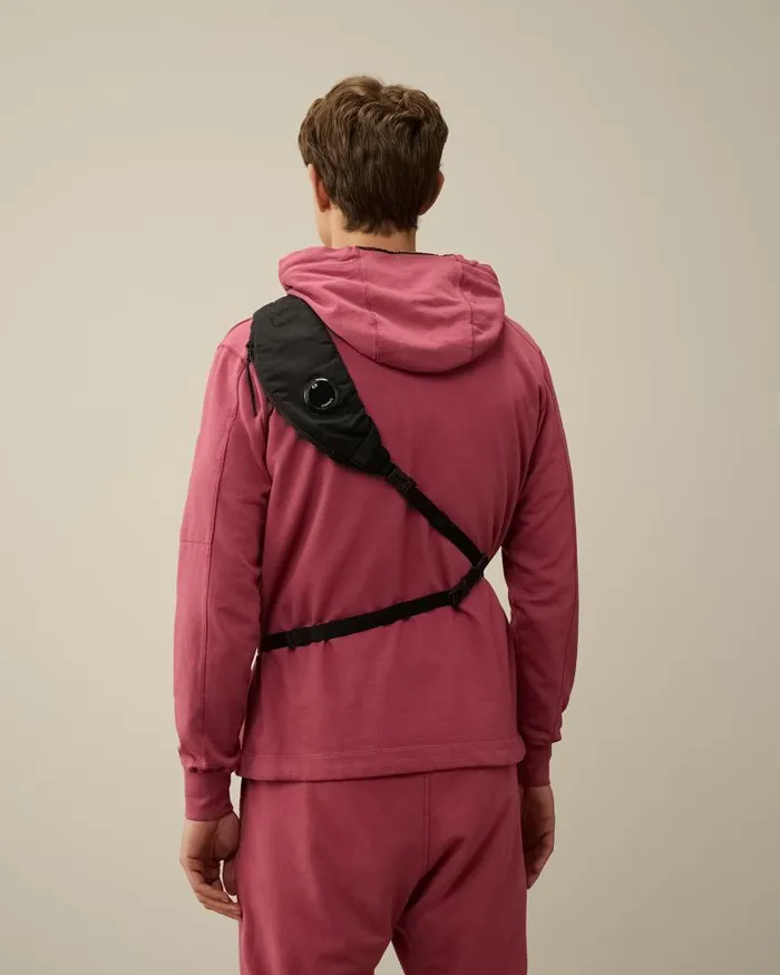 Man Nylon B Crossbody Rucksack Black CP Company Backpacks and Waistbag