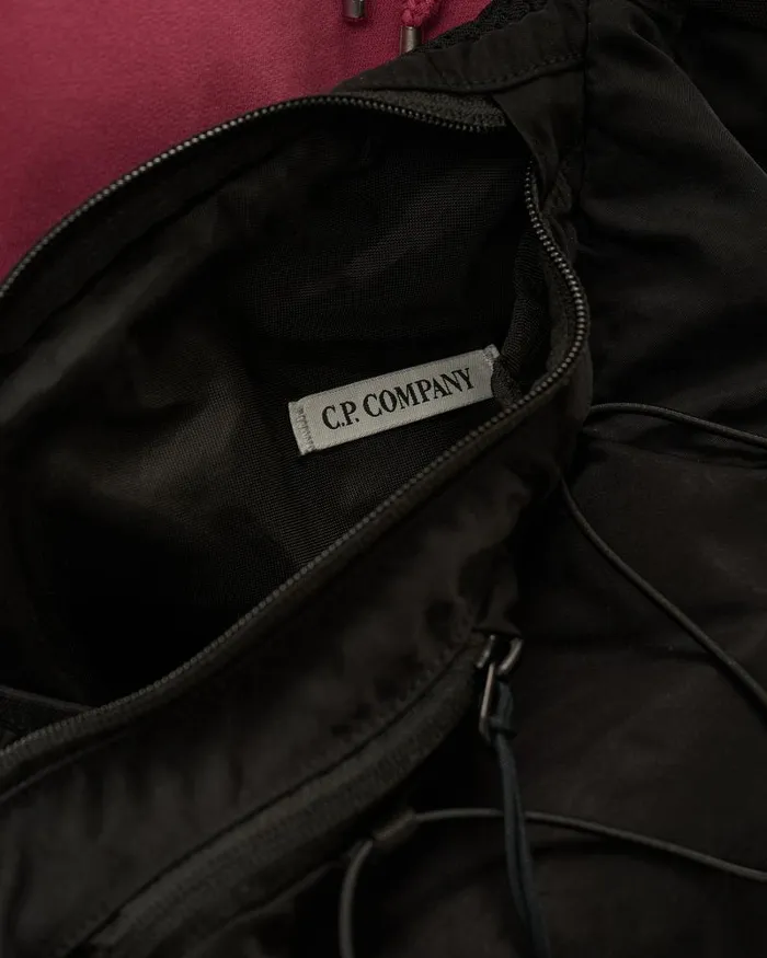 Man Nylon B Crossbody Rucksack Black CP Company Backpacks and Waistbag