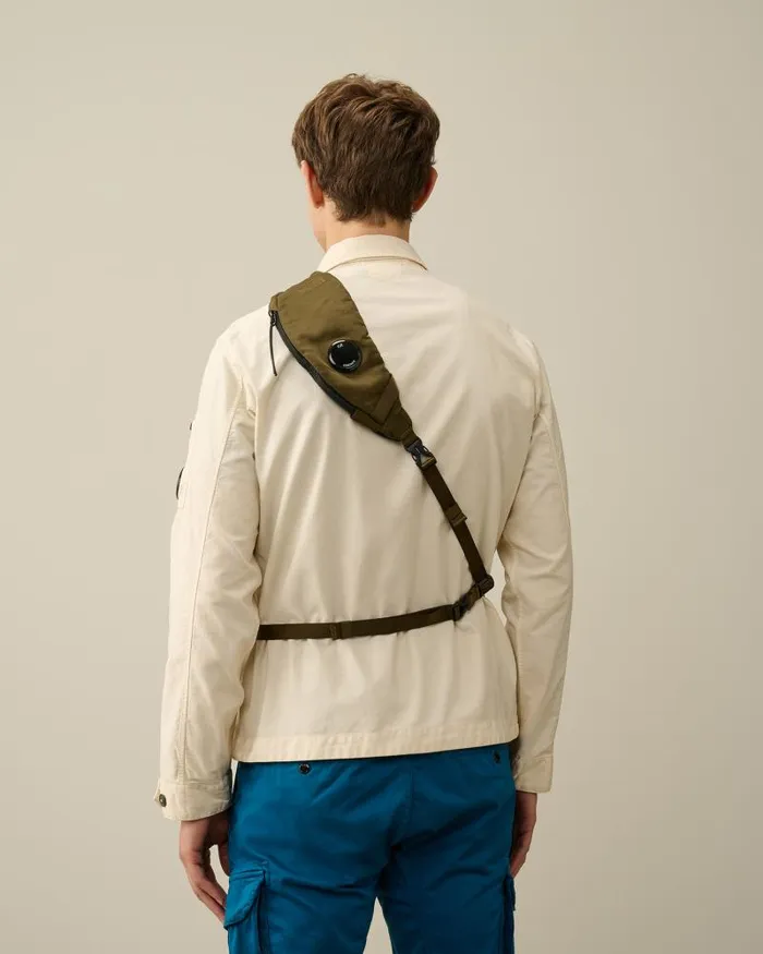 Man Nylon B Crossbody Rucksack Ivy Green CP Company Backpacks and Waistbag