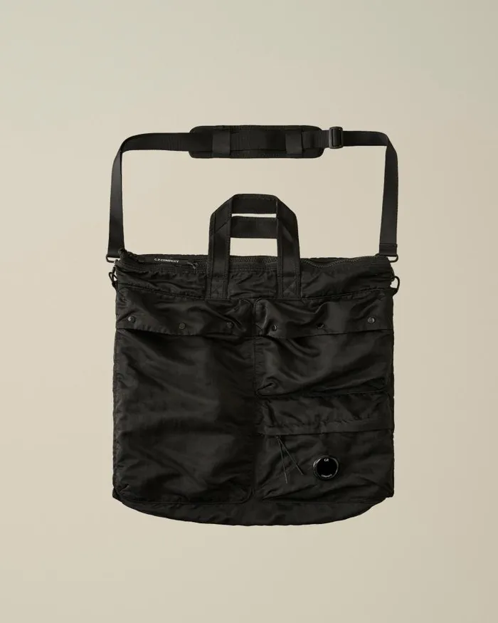 Man Nylon B Tote Bag Black CP Company Backpacks and Waistbag