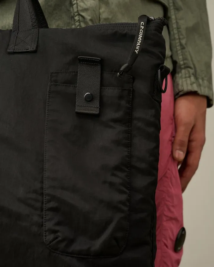 Man Nylon B Tote Bag Black CP Company Backpacks and Waistbag