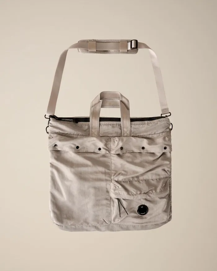 Man Nylon B Tote Bag Drizzle Grey CP Company Backpacks and Waistbag