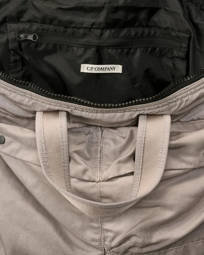 Man Nylon B Tote Bag Drizzle Grey CP Company Backpacks and Waistbag