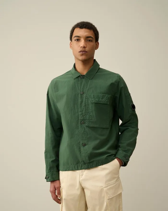 Man Ottoman Shirt Duck Green CP Company Shirt