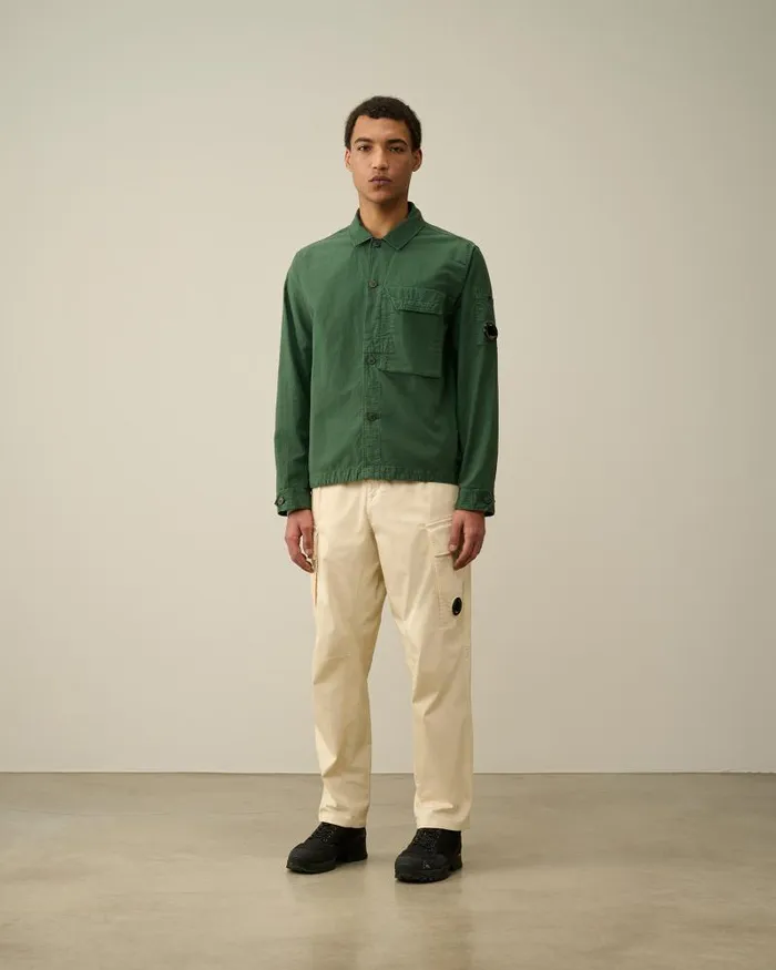 Man Ottoman Shirt Duck Green CP Company Shirt