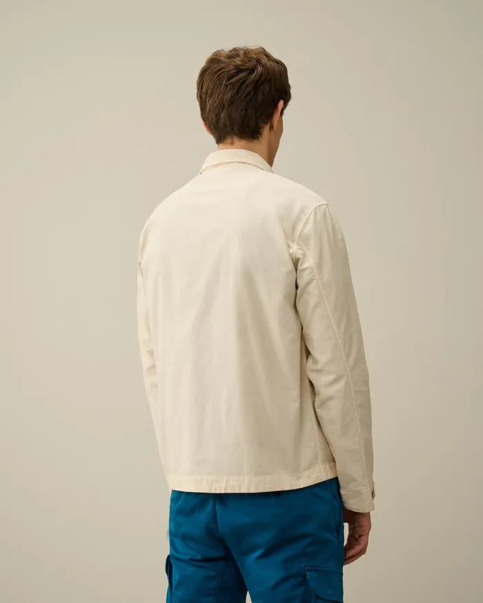 Man Ottoman Shirt Pistachio Shell 8211 Beige CP Company Shirt