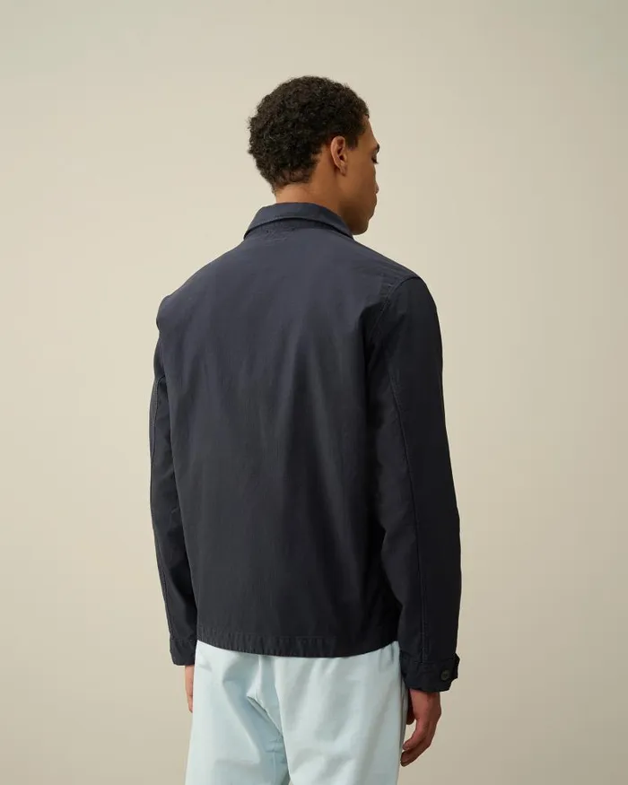 Man Ottoman Shirt Total Eclipse 8211 Blue CP Company Shirt