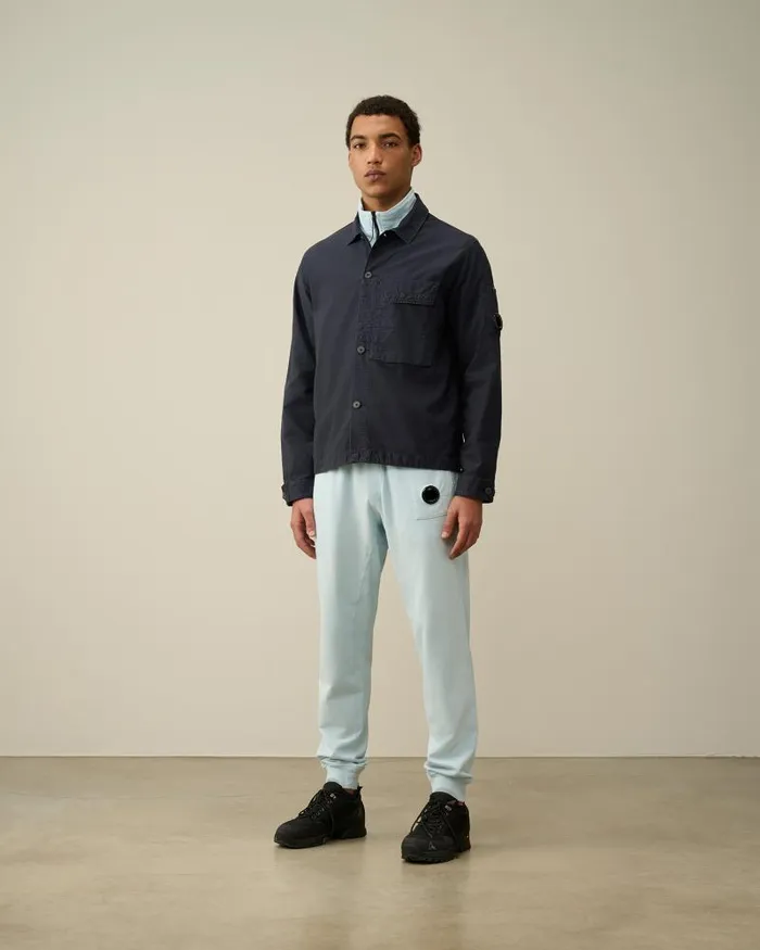 Man Ottoman Shirt Total Eclipse 8211 Blue CP Company Shirt