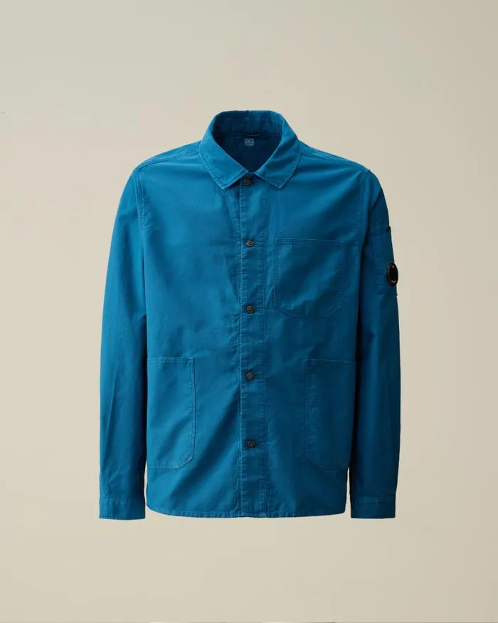 Man Ottoman Workwear Shirt Ink Blue CP Company Shirt