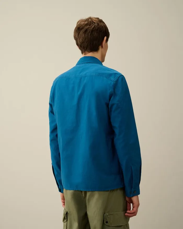 Man Ottoman Workwear Shirt Ink Blue CP Company Shirt