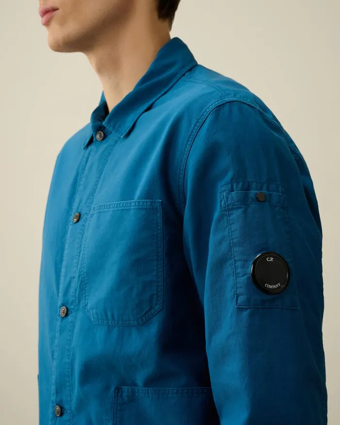 Man Ottoman Workwear Shirt Ink Blue CP Company Shirt