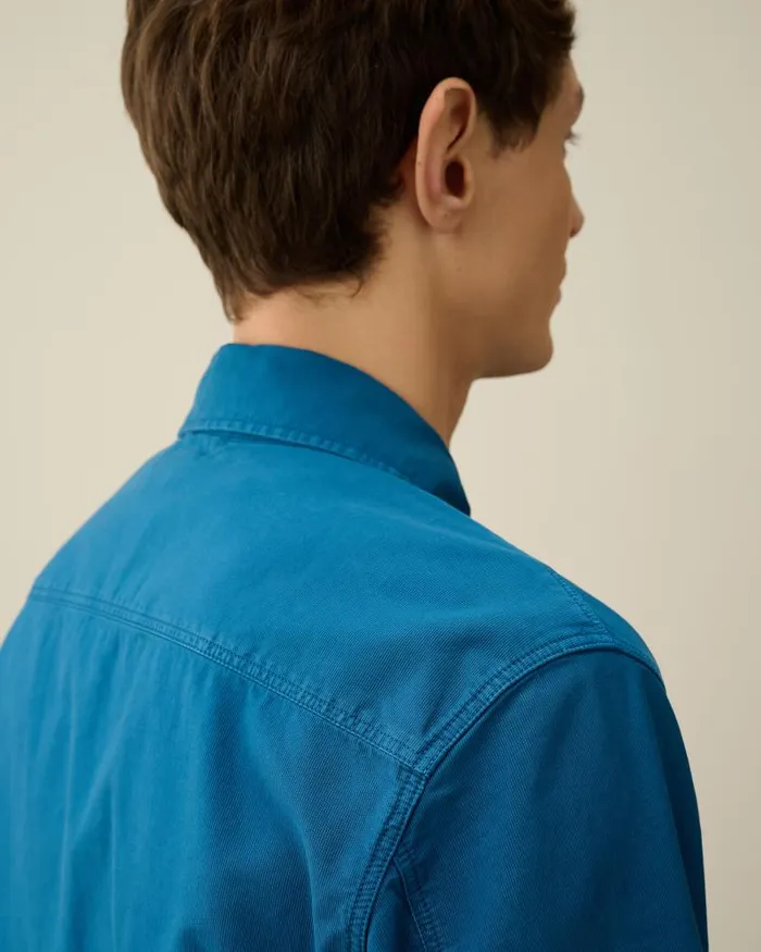 Man Ottoman Workwear Shirt Ink Blue CP Company Shirt