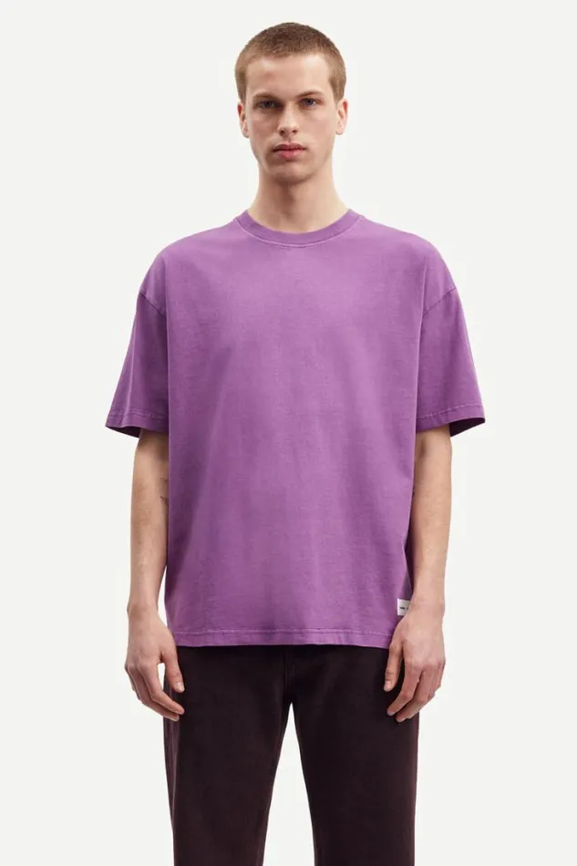 Man Pigment Tshirt 14508 Sunset Purple Samse Samse Tshirts and Polos