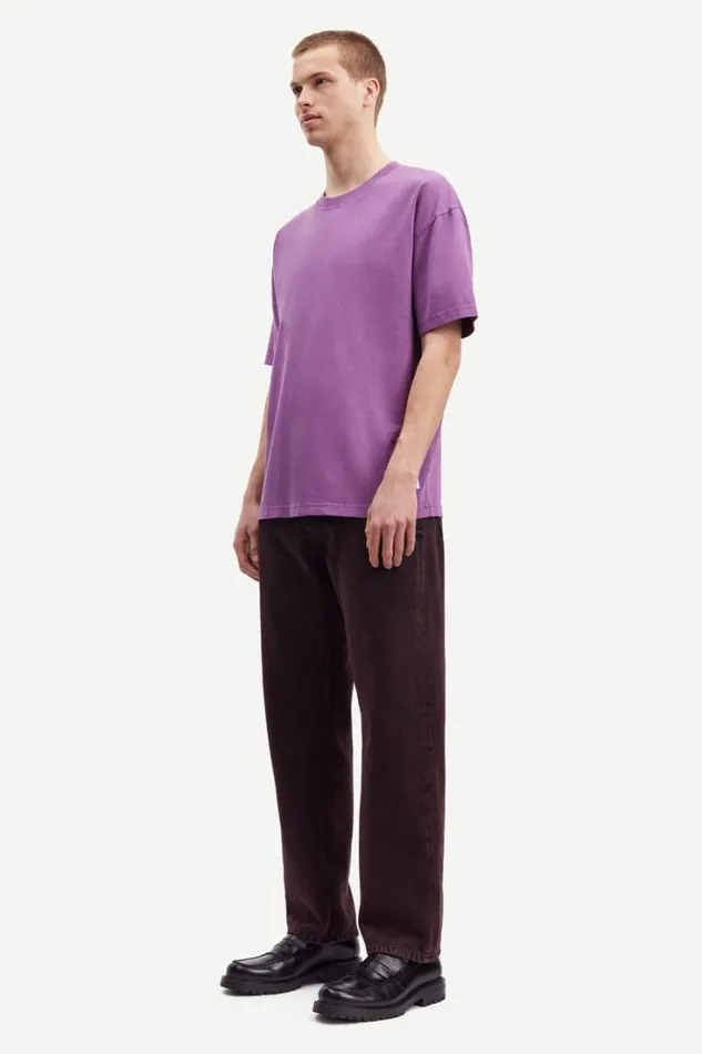 Man Pigment Tshirt 14508 Sunset Purple Samse Samse Tshirts and Polos Man Pigment Tshirt 14508 Sunset Purple Samse Samse Tshirts and Polos