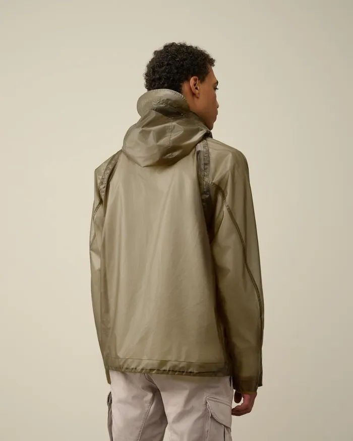 Man PiUM Hooded Jacket Ivy Green CP Company Jacket and Coats