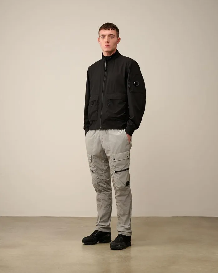 Man ProTek Bomber Jacket Black CP Company Jacket and Coats