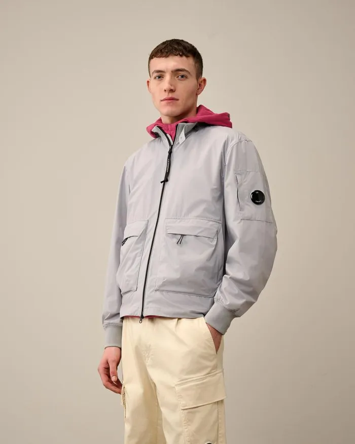 Man ProTek Bomber Jacket Drizzle Grey CP Company Jacket and Coats