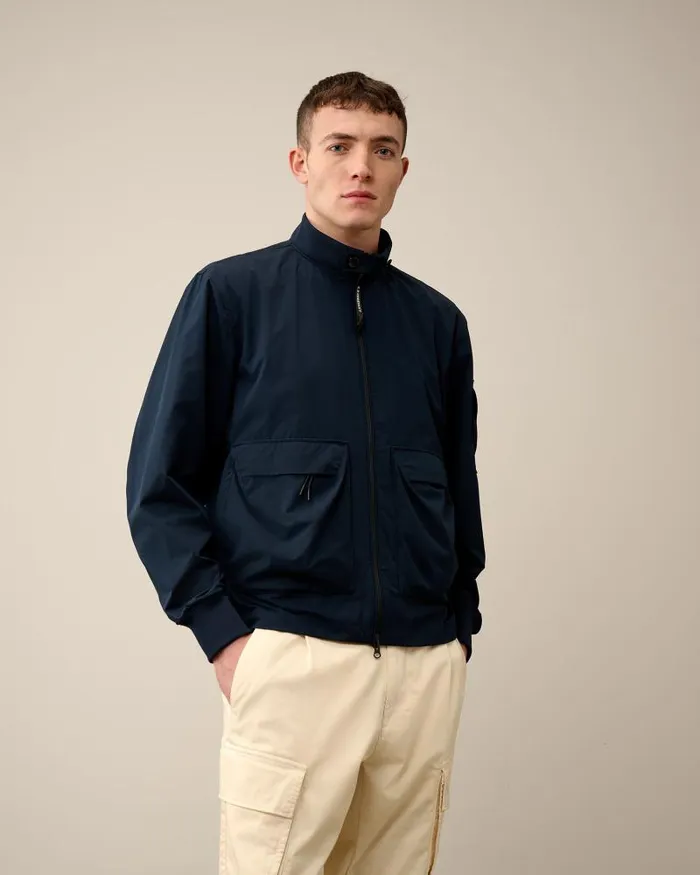 Man ProTek Bomber Jacket Total Eclipse 8211 Blue CP Company Jacket and Coats