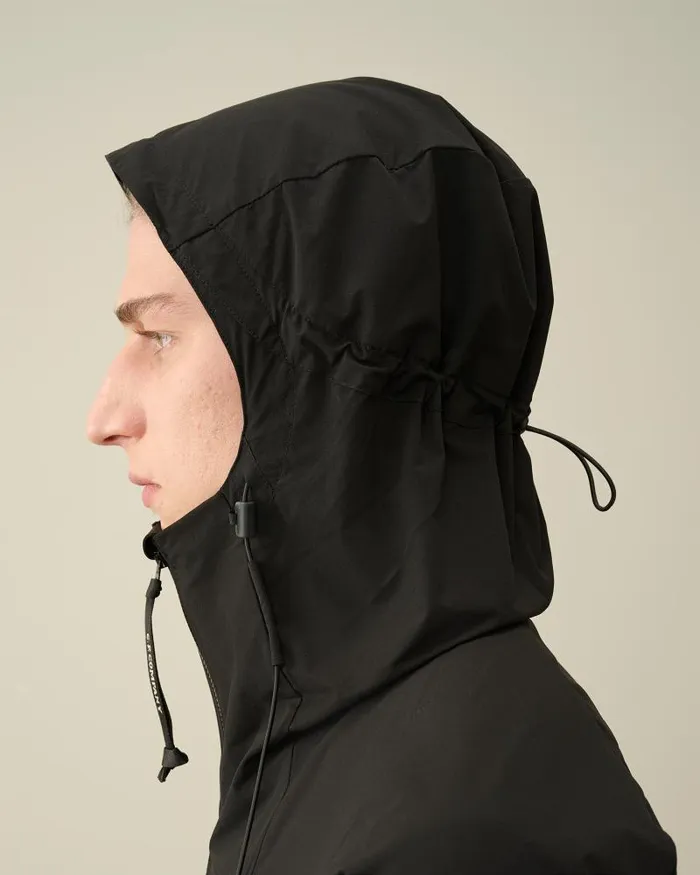 Man ProTek Hooded Jacket Black CP Company Jacket and Coats