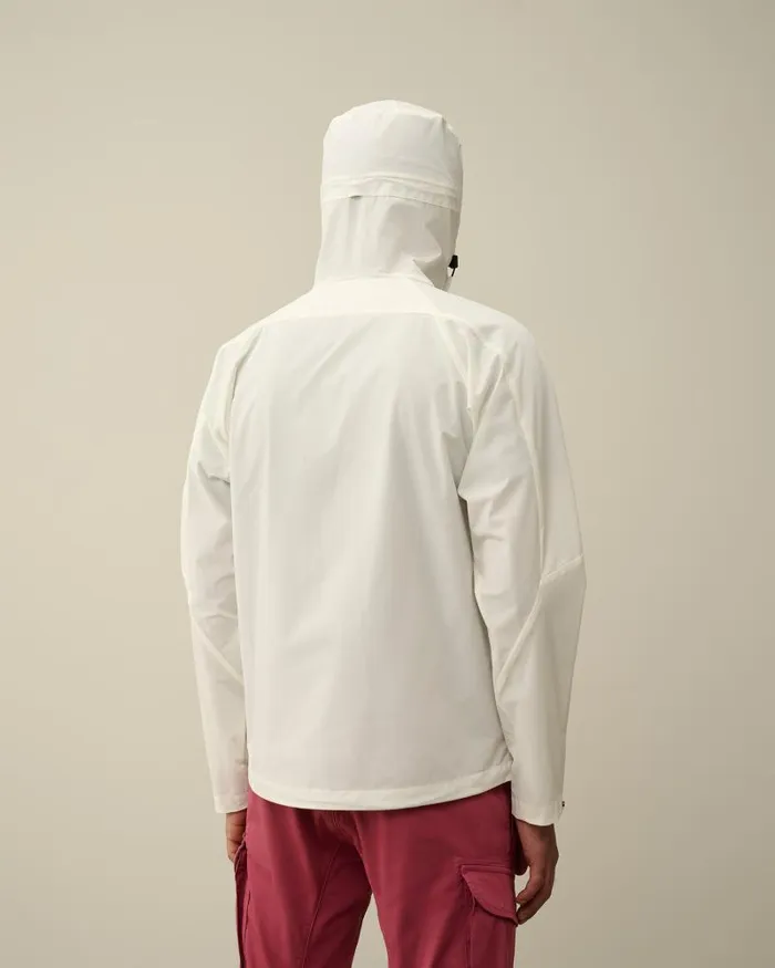Man ProTek Hooded Jacket Gauze White CP Company Jacket and Coats