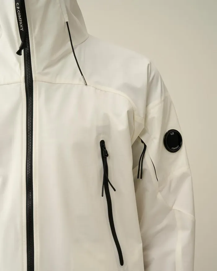 Man ProTek Hooded Jacket Gauze White CP Company Jacket and Coats