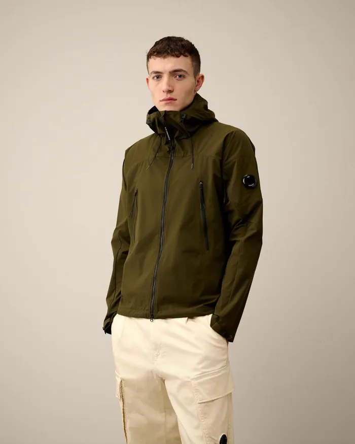 Man ProTek Hooded Jacket Ivy Green CP Company Jacket and Coats